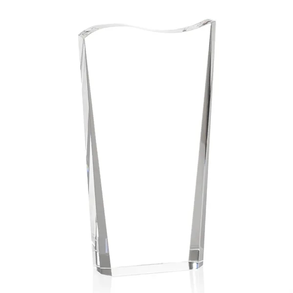 Stunning free standing optical crystal award with deep beveled sides and... from ASI 84592 St Regis Group / St Regis