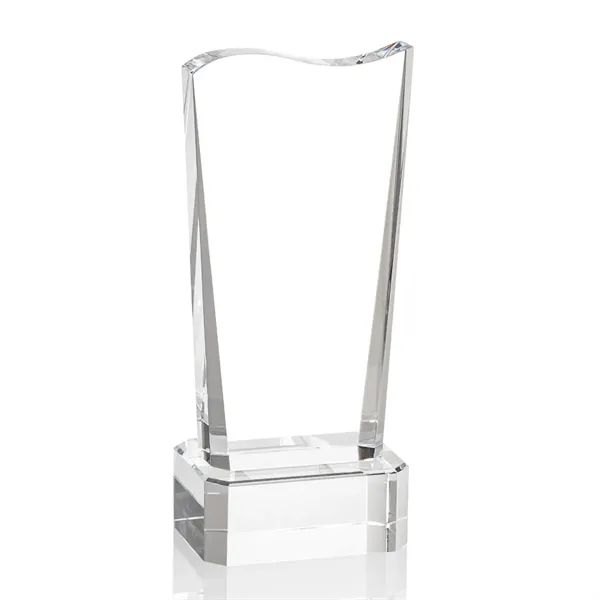 The Violetta Optical Crystal Award on Base features our freestanding Violetta... from ASI 84592 St Regis Group / St Regis