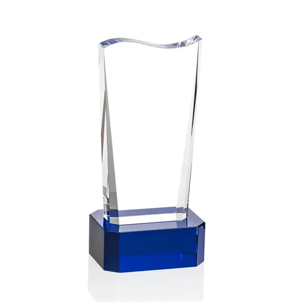 The Violetta Optical Crystal Award on Base features our freestanding Violetta... from ASI 84592 St Regis Group / St Regis