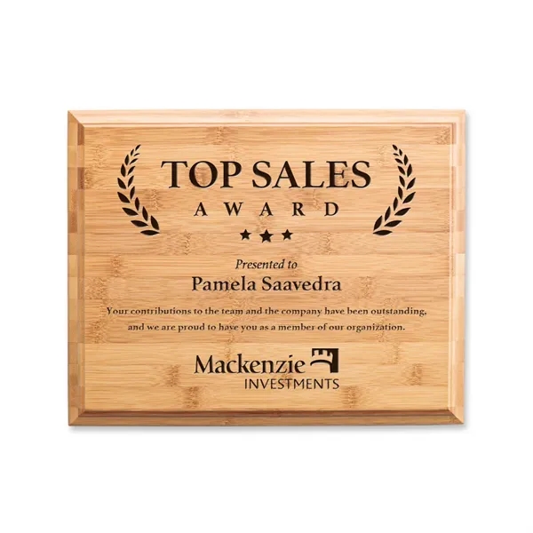 Let the natural elegance of  the Bamboo Engraved Plaque capture... from ASI 84592 St Regis Group / St Regis