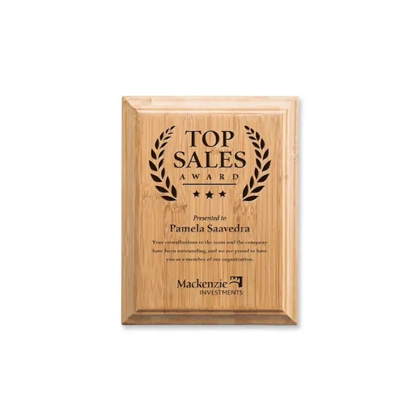 Let the natural elegance of  the Bamboo Engraved Plaque capture... from ASI 84592 St Regis Group / St Regis