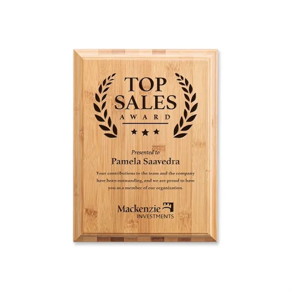 Let the natural elegance of  the Bamboo Engraved Plaque capture... from ASI 84592 St Regis Group / St Regis