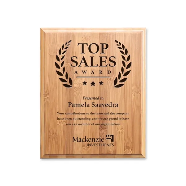 Let the natural elegance of  the Bamboo Engraved Plaque capture... from ASI 84592 St Regis Group / St Regis