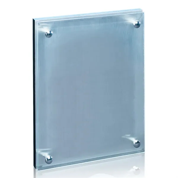 The 5" X 7" metallic Kingston plaque is made from 3/16"... from ASI 84592 St Regis Group / Prestige Glass