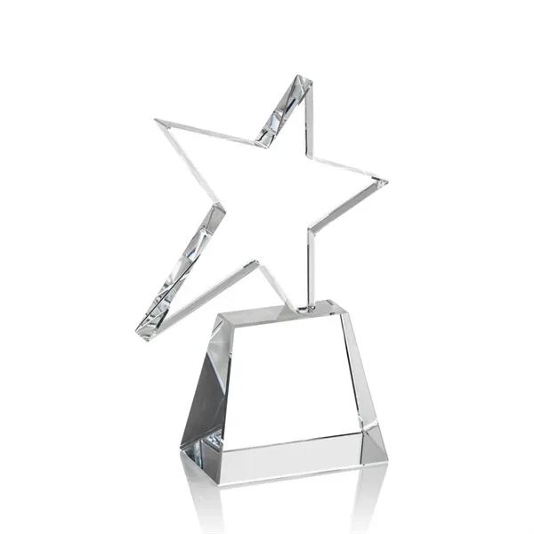 Optical crystal water-jet cut star award mounted on an optical base.... from ASI 84592 St Regis Group / St Regis