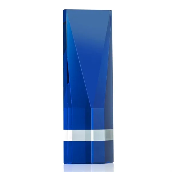 The beveled Gravenhurst tower is created from blue optical crystal with... from ASI 84592 St Regis Group / St Regis