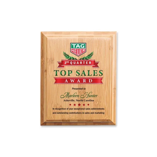 Let the natural elegance of  the Bamboo VividPrint™ Plaque capture... from ASI 84592 St Regis Group / St Regis