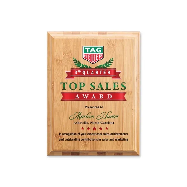 Let the natural elegance of  the Bamboo VividPrint™ Plaque capture... from ASI 84592 St Regis Group / St Regis