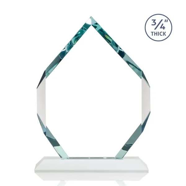 Starfire diamond shape award on white base.... from ASI 84592 St Regis Group / St Regis