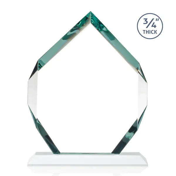 Starfire diamond shape award on white base.... from ASI 84592 St Regis Group / St Regis