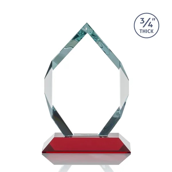 Starfire diamond shape award on red base.... from ASI 84592 St Regis Group / St Regis