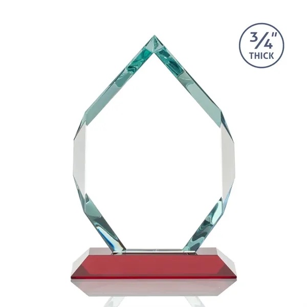 Starfire diamond shape award on red base.... from ASI 84592 St Regis Group / St Regis