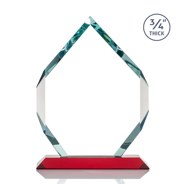 Starfire diamond shape award on red base.... from ASI 84592 St Regis Group / St Regis