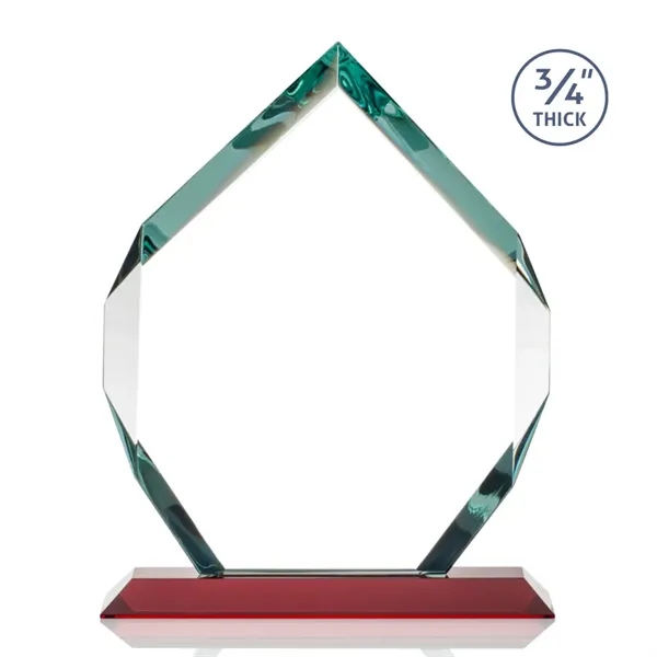 Starfire diamond shape award on red base.... from ASI 84592 St Regis Group / St Regis