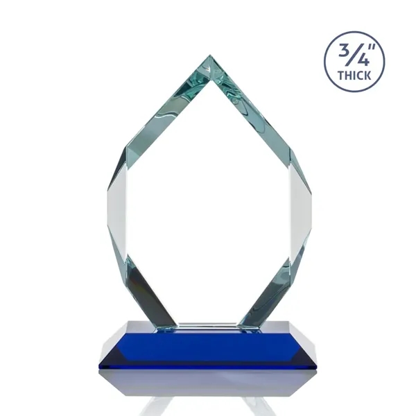 Starfire diamond shape award on blue base.... from ASI 84592 St Regis Group / St Regis