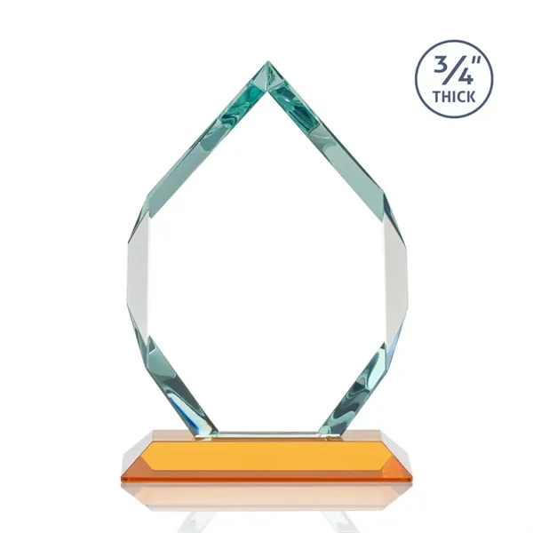 Starfire diamond shape award on amber base.... from ASI 84592 St Regis Group / St Regis