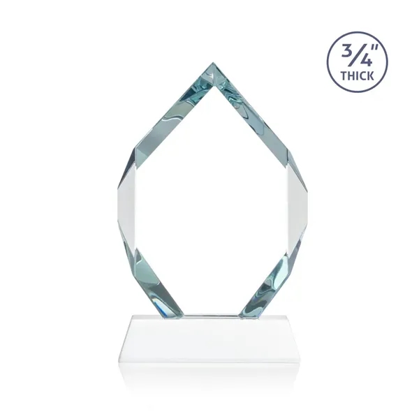 Starfire diamond shape award on a tall tapered Optical Base.... from ASI 84592 St Regis Group / St Regis