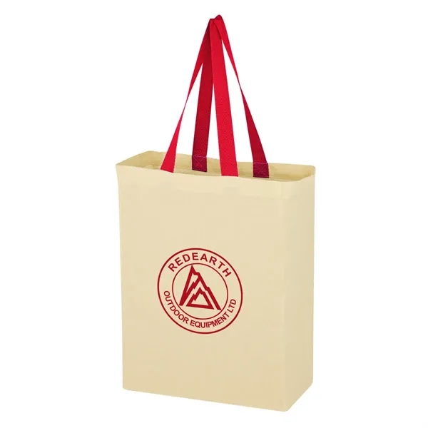 Grocery tote bag made of natural cotton canvas material.... from ASI 63549 Jornik Manufacturing Corp