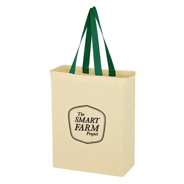 Grocery tote bag made of natural cotton canvas material.... from ASI 63549 Jornik Manufacturing Corp
