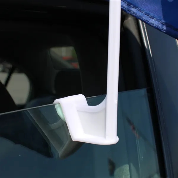 7.5" x 10.5" Double Sided Custom Knit Polyester Car Flag with... from ASI 80228 Quinn