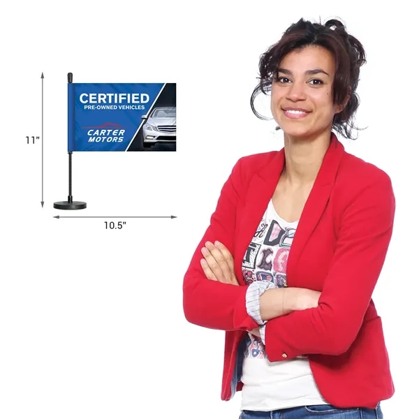 Custom Magnetic Double Sided Car Flag Kit... from ASI 80228 Quinn