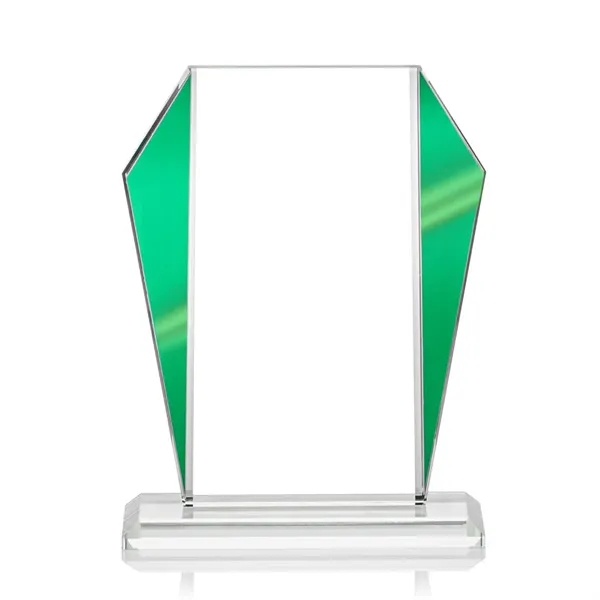 The Newbury Starfire Crystal Award features elegant Green Metallic accents... from ASI 84592 St Regis Group / St Regis