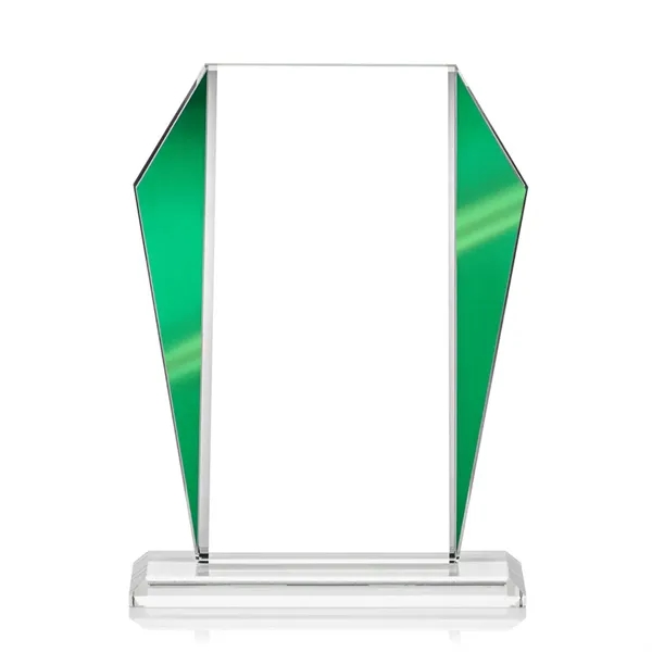 The Newbury Starfire Crystal Award features elegant Green Metallic accents... from ASI 84592 St Regis Group / St Regis