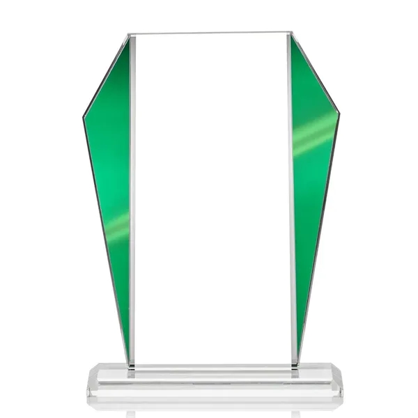 The Newbury Starfire Crystal Award features elegant Green Metallic accents... from ASI 84592 St Regis Group / St Regis