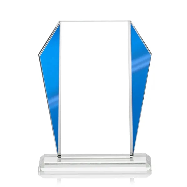 The Newbury Starfire Crystal Award features elegant Blue Metallic accents... from ASI 84592 St Regis Group / St Regis