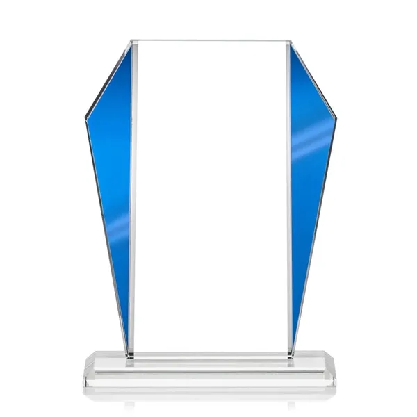 The Newbury Starfire Crystal Award features elegant Blue Metallic accents... from ASI 84592 St Regis Group / St Regis