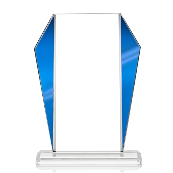 The Newbury Starfire Crystal Award features elegant Blue Metallic accents... from ASI 84592 St Regis Group / St Regis