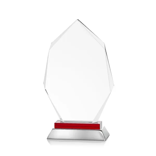 Unique optical award with red optical and aluminum base.... from ASI 84592 St Regis Group / St Regis