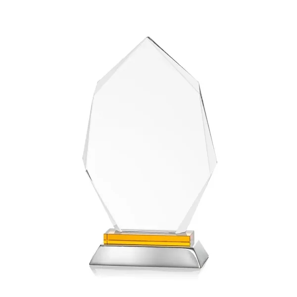 Unique optical award with amber optical and aluminum base.... from ASI 84592 St Regis Group / St Regis