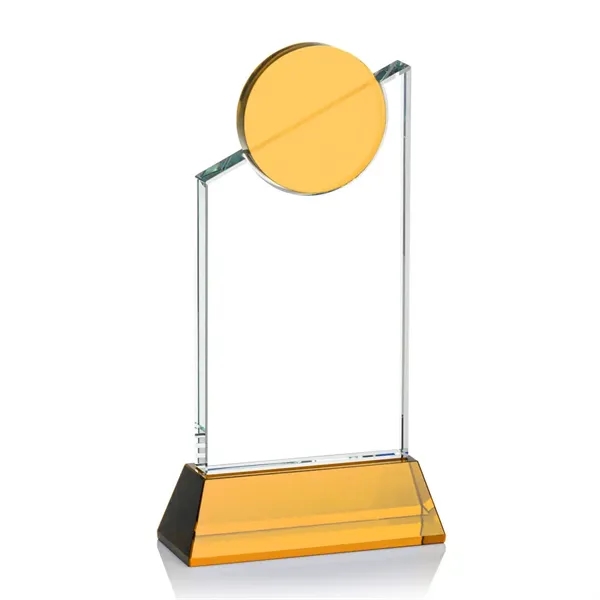 Striking Optical Crystal Fleet Award features a slanted tower with a... from ASI 84592 St Regis Group / St Regis