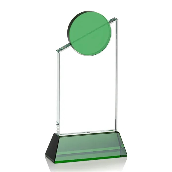 Striking Optical Crystal Fleet Award features a slanted tower with a... from ASI 84592 St Regis Group / St Regis