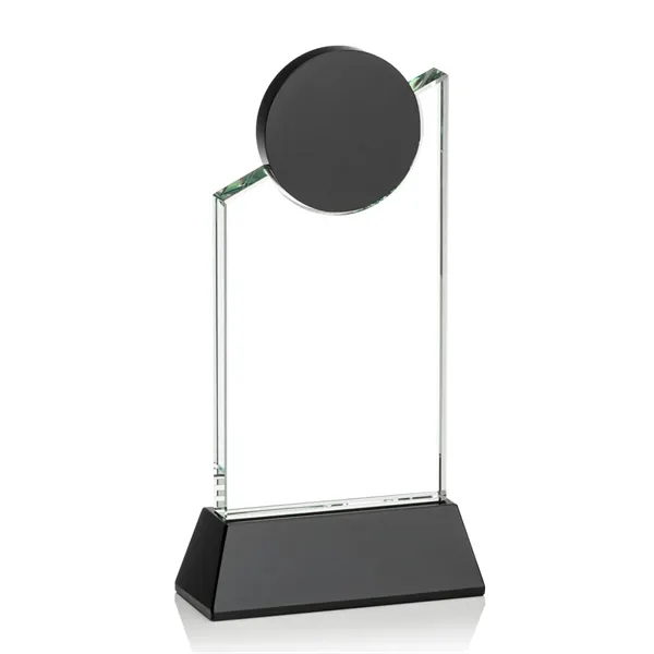 Striking Optical Crystal  VividPrint™ Fleet Award features a slanted tower... from ASI 84592 St Regis Group / St Regis