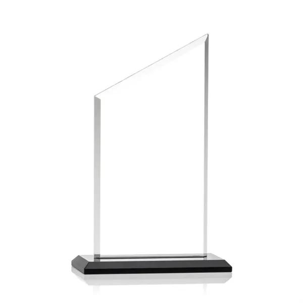 The Conacher is a slant-topped 3/8" Starfire Crystal upright with simple... from ASI 84592 St Regis Group / Prestige Glass