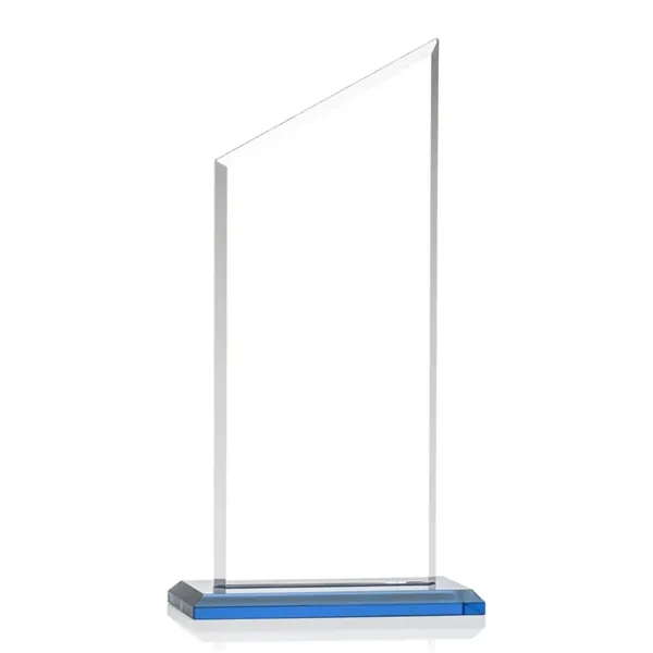 The Conacher is a slant-topped 3/8" Starfire Crystal upright with simple... from ASI 84592 St Regis Group / Prestige Glass