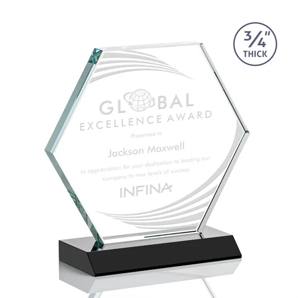 The Pickering Starfire Crystal Award features a brilliant 0.75” thick hexagon... from ASI 84592 St Regis Group / St Regis