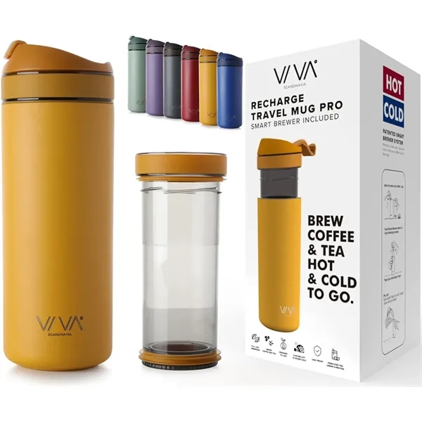 Travel Mug Reinvented Patented,Steep Control,Leak-Proof,Makes Tea or Coffee Hot or Iced... from ASI 72657 Active Life Promo / Apres Ski Active Life