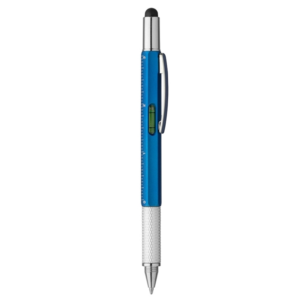 Pen featuring black ink, stylus, level, flathead screwdriver, Phillips head screwdriver,... from ASI 88060 Snugz/USA Inc / Sweda®