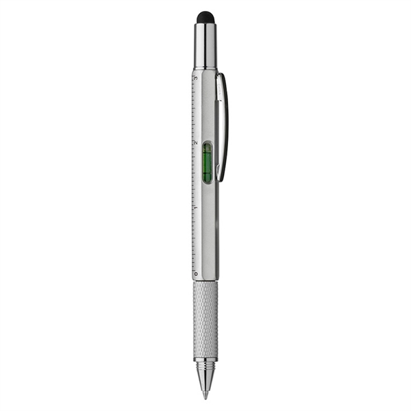 Pen featuring black ink, stylus, level, flathead screwdriver, Phillips head screwdriver,... from ASI 88060 Snugz/USA Inc / Sweda®