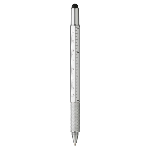 Pen featuring black ink, stylus, level, flathead screwdriver, Phillips head screwdriver,... from ASI 88060 Snugz/USA Inc / Sweda®