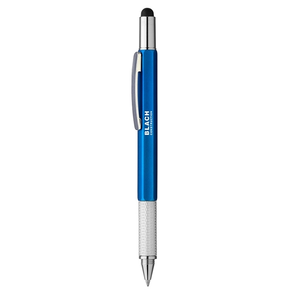 Pen featuring black ink, stylus, level, flathead screwdriver, Phillips head screwdriver,... from ASI 88060 Snugz/USA Inc / Sweda®
