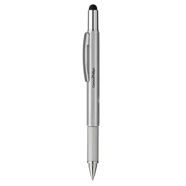 Pen featuring black ink, stylus, level, flathead screwdriver, Phillips head screwdriver,... from ASI 88060 Snugz/USA Inc / Sweda®