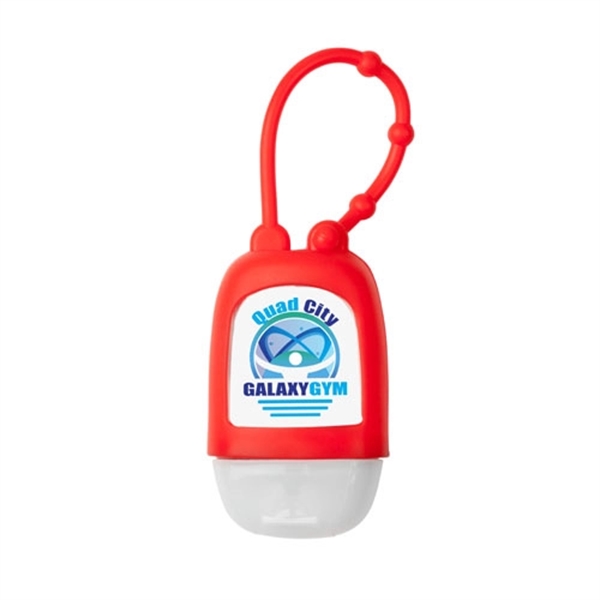 1 oz. hand sanitizer gel in a silicone case with strap;... from ASI 44900 NC Custom (CI/Lanco) / Lanco