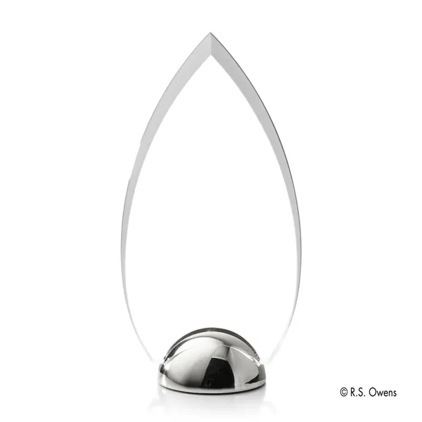 The beveled arced sides of the Contour Hemisphere Award is combined... from ASI 84592 St Regis Group / R S Owens & Co Inc