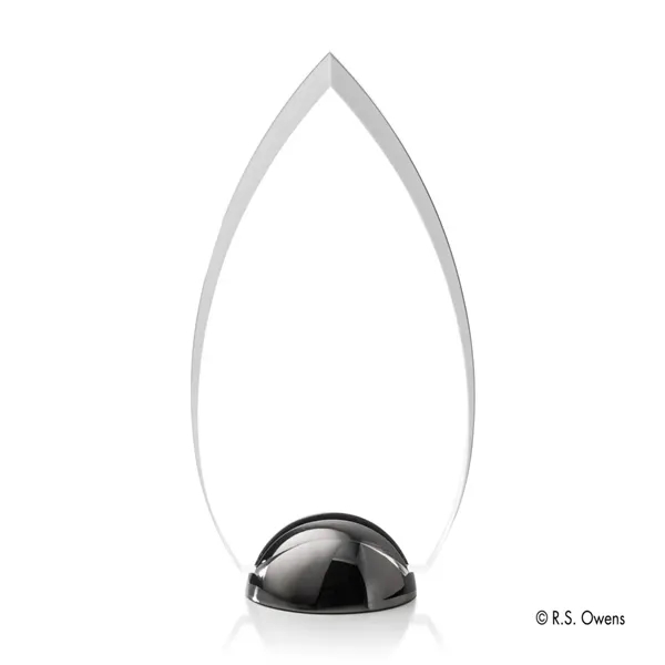The beveled arced sides of the Contour Hemisphere Award is combined... from ASI 84592 St Regis Group / R S Owens & Co Inc