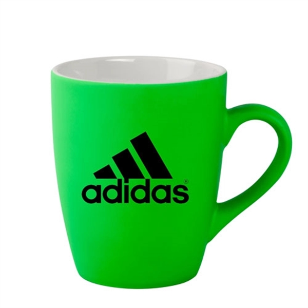 12 oz. ceramic mug, available in 4 unique soft touch neon... from ASI 44900 NC Custom (CI/Lanco) / Lanco