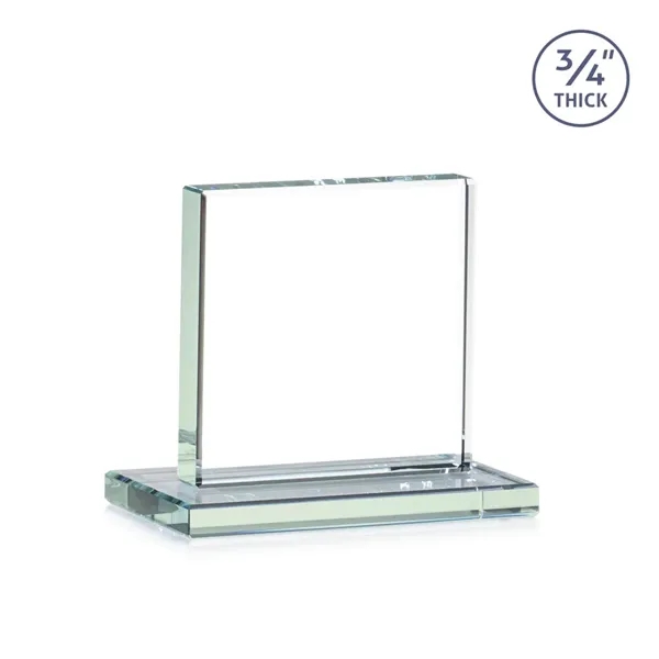 A solid pane of thick 0.75” Jade Crystal is mounted on... from ASI 84592 St Regis Group / St Regis